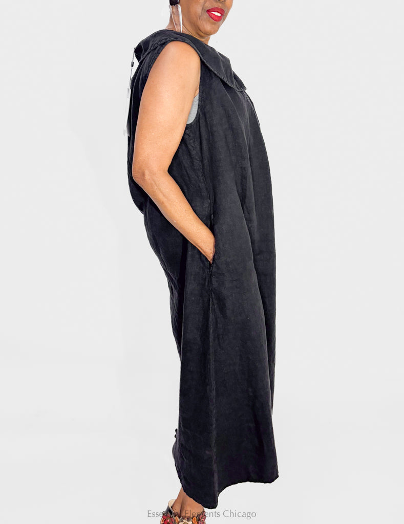 Grizas Sleeveless Linen Dress - Essential Elements Chicago