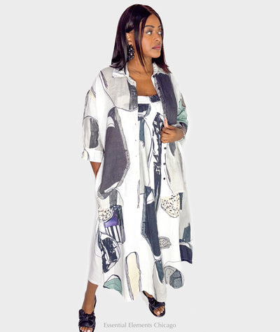 Grizas Sleeveless Tumble Stone Dress - Essential Elements Chicago