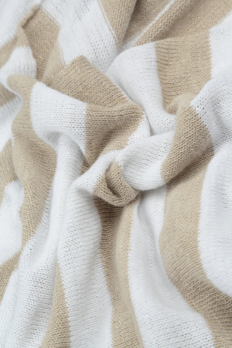 Grizas Striped Linen Sweater - Essential Elements Chicago