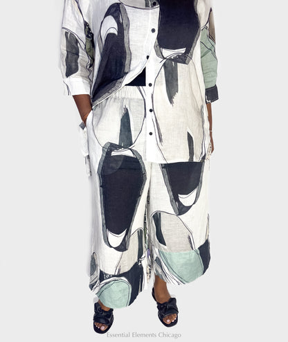 Grizas Tumble Stone Linen Pants - Essential Elements Chicago