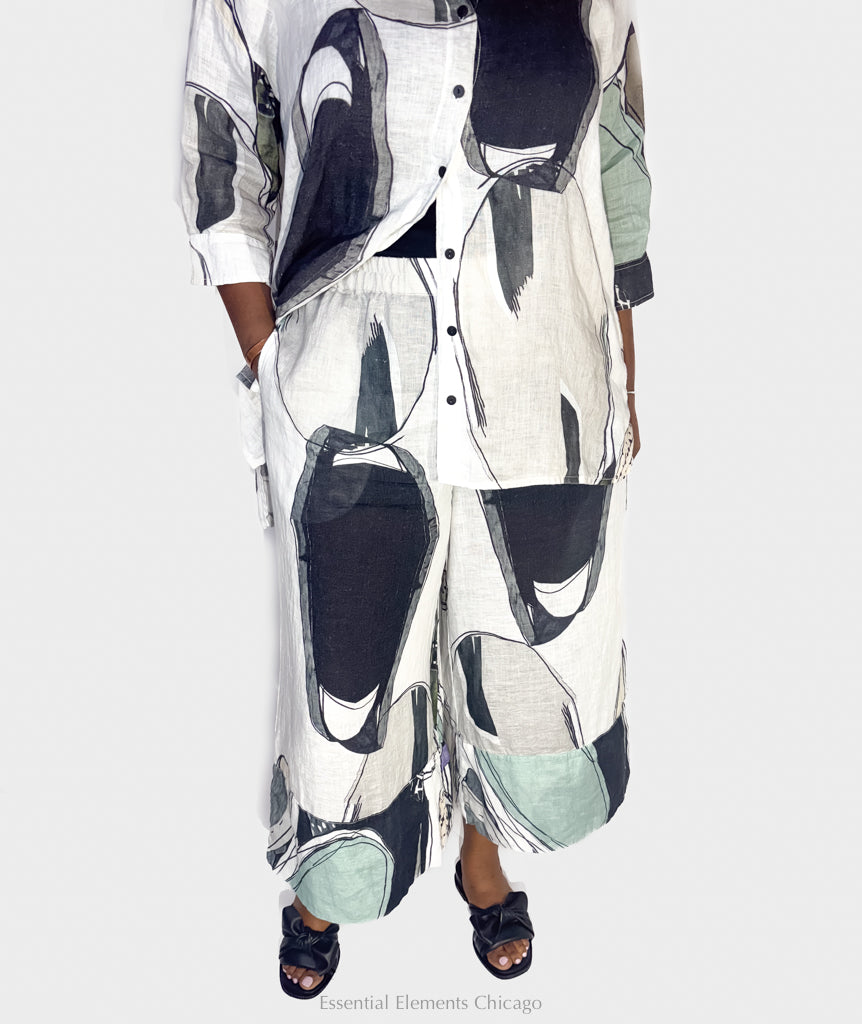 Grizas Tumble Stone Linen Pants - Essential Elements Chicago