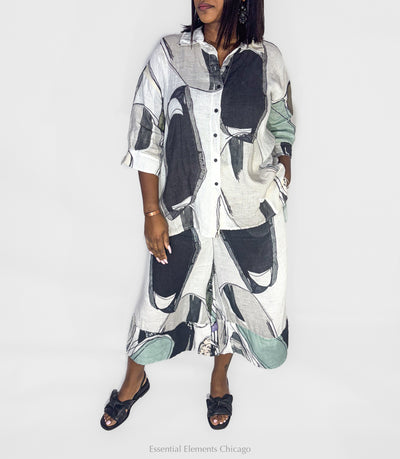 Grizas Tumble Stone Linen Pants - Essential Elements Chicago
