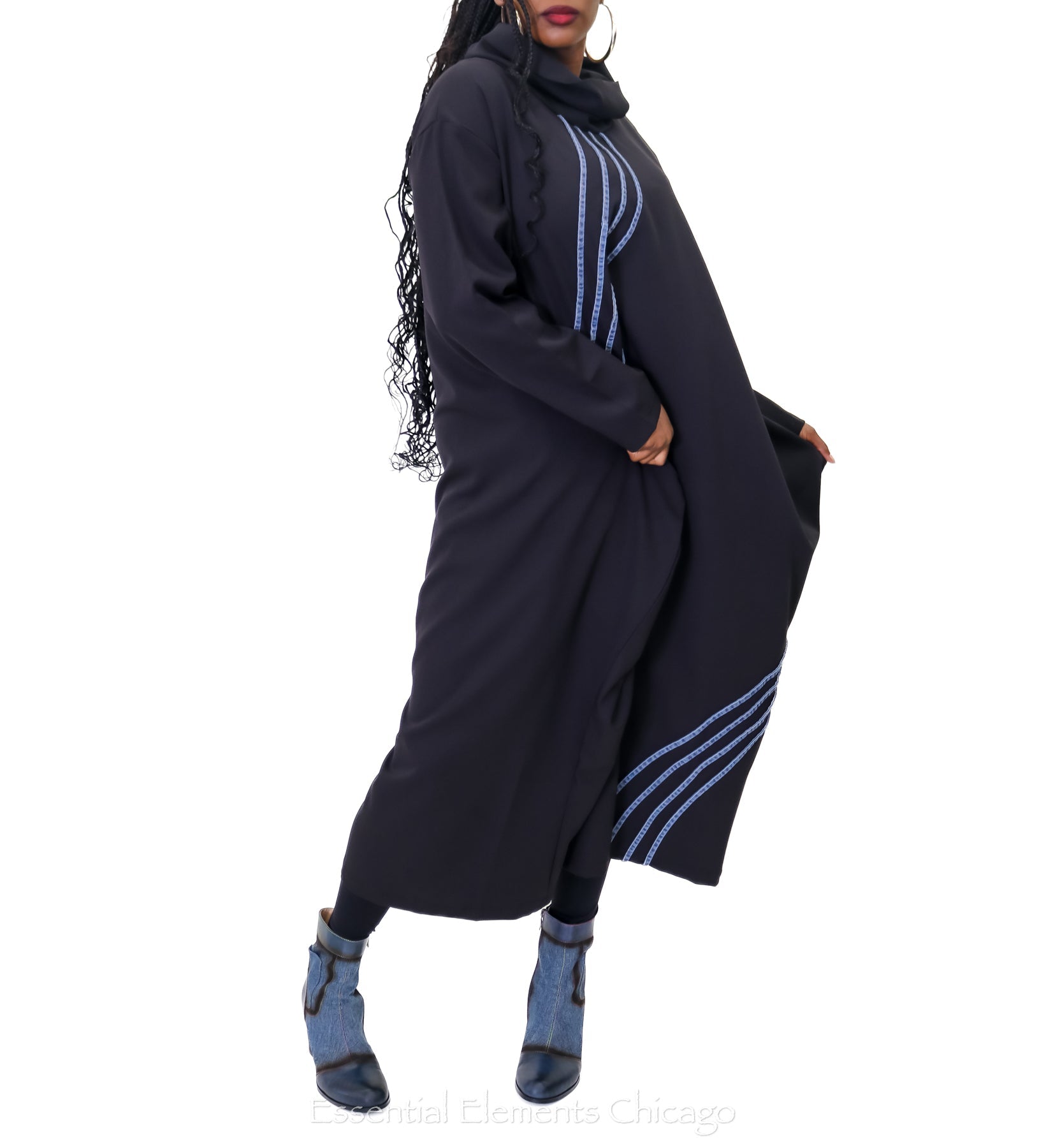 H4 Denim Lines Dress - Essential Elements Chicago