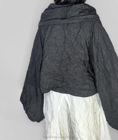 Heydari Crinkle Cowl Top - Essential Elements Chicago