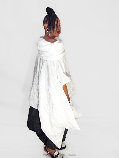 Heydari Crinkle Cowl Top - Essential Elements Chicago