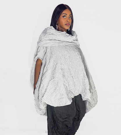 Heydari Crinkle Cowl Top - Essential Elements Chicago