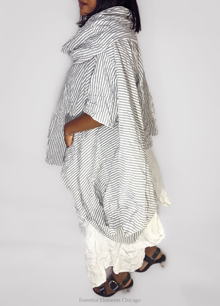 Heydari Crinkle Cowl Top - Essential Elements Chicago