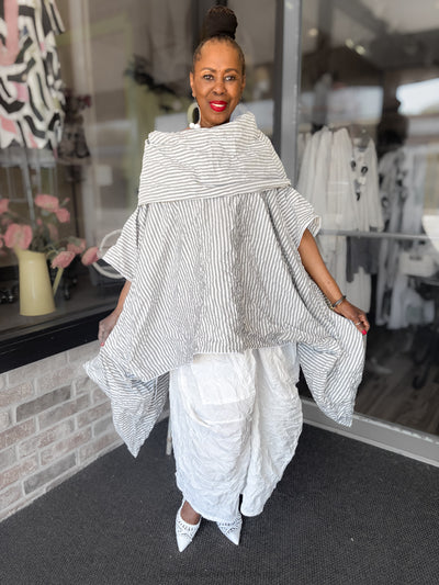 Heydari Crinkle Cowl Top - Essential Elements Chicago