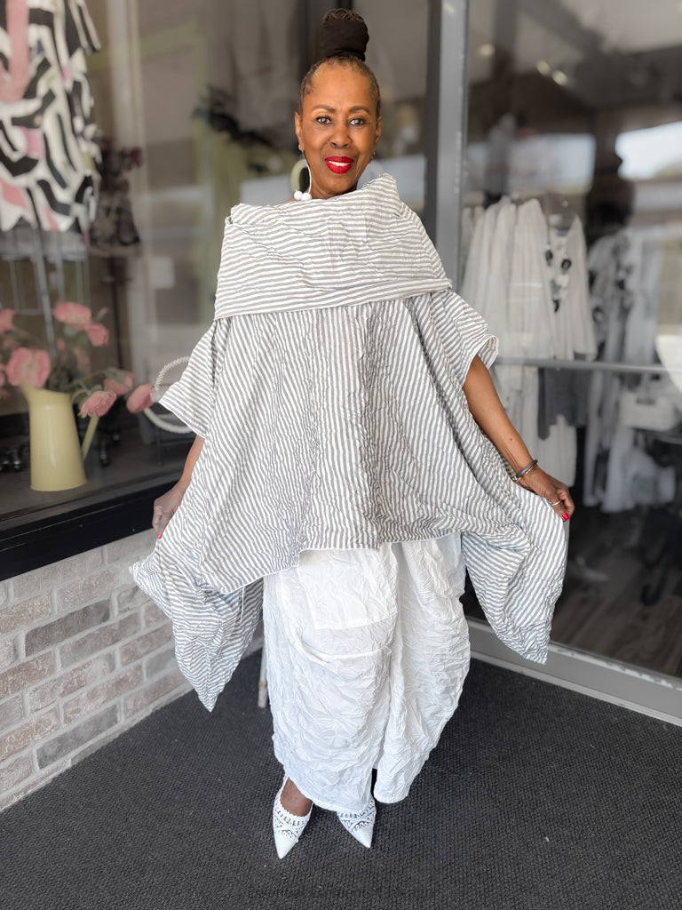 Heydari Crinkle Cowl Top - Essential Elements Chicago
