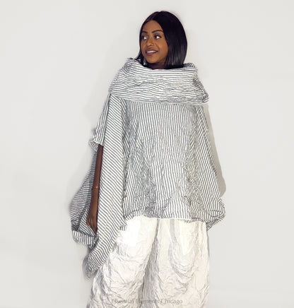 Heydari Crinkle Cowl Top - Essential Elements Chicago