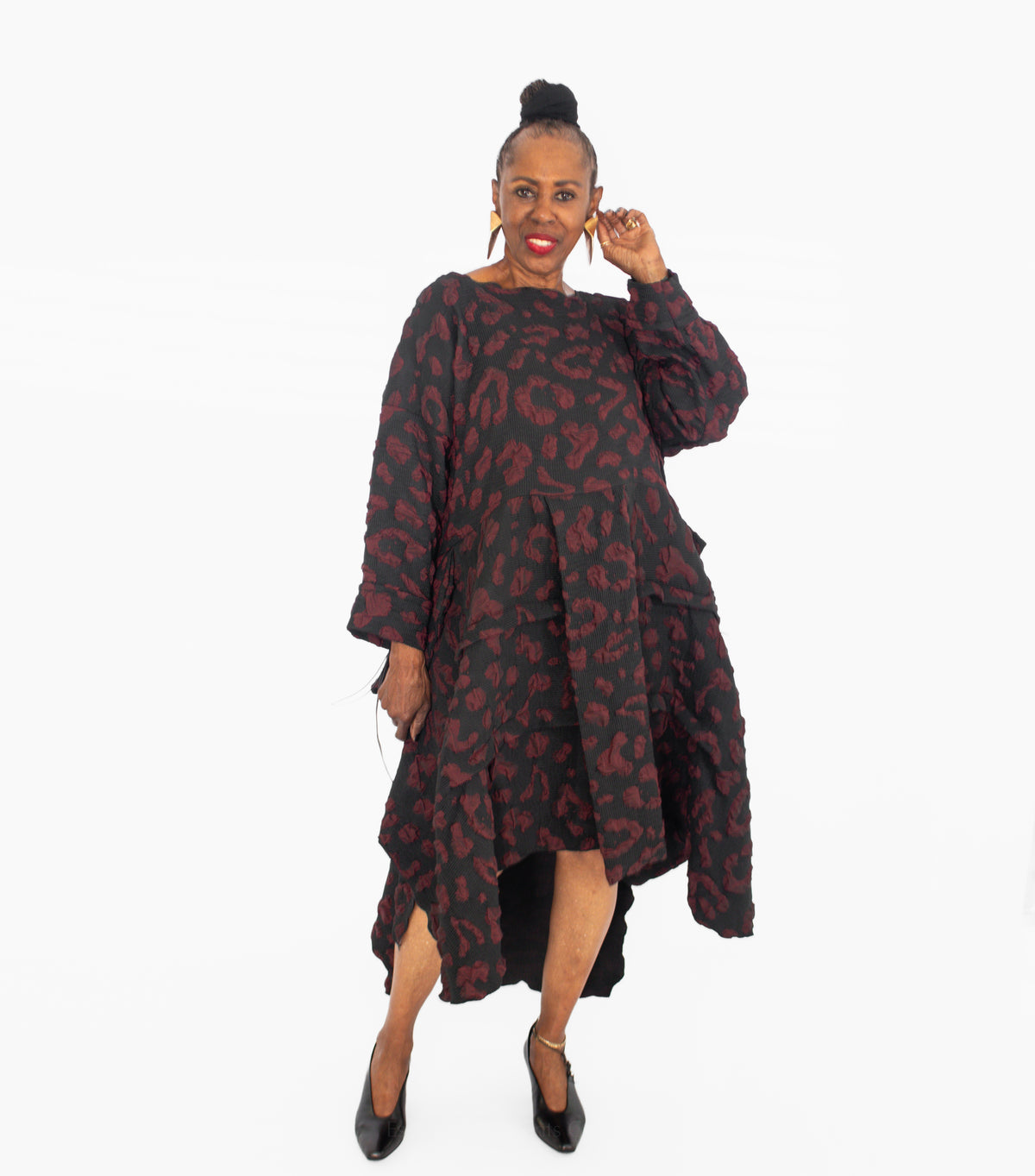 Heydari High-Low Textured Dress - Essential Elements Chicago