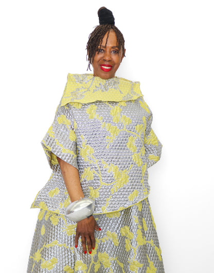Heydari Metallic Textured Top - Essential Elements Chicago