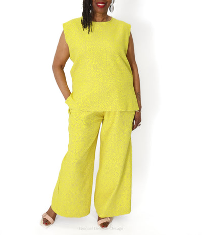 Heydari Mosaic Lemon Pant - Essential Elements Chicago