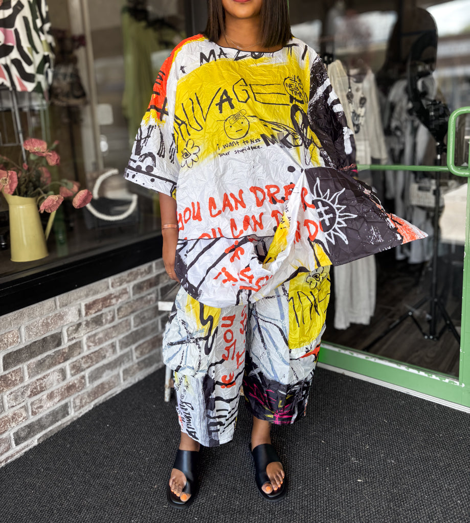 Heydari One Pocket Graffiti Top
