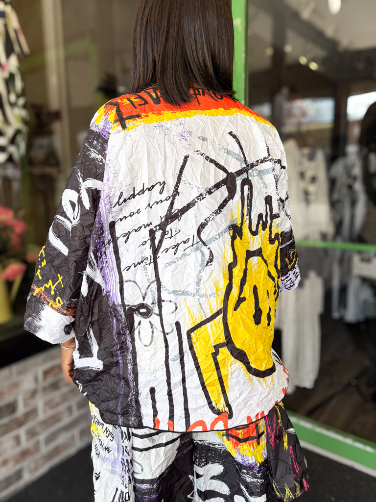 Heydari One Pocket Graffiti Top