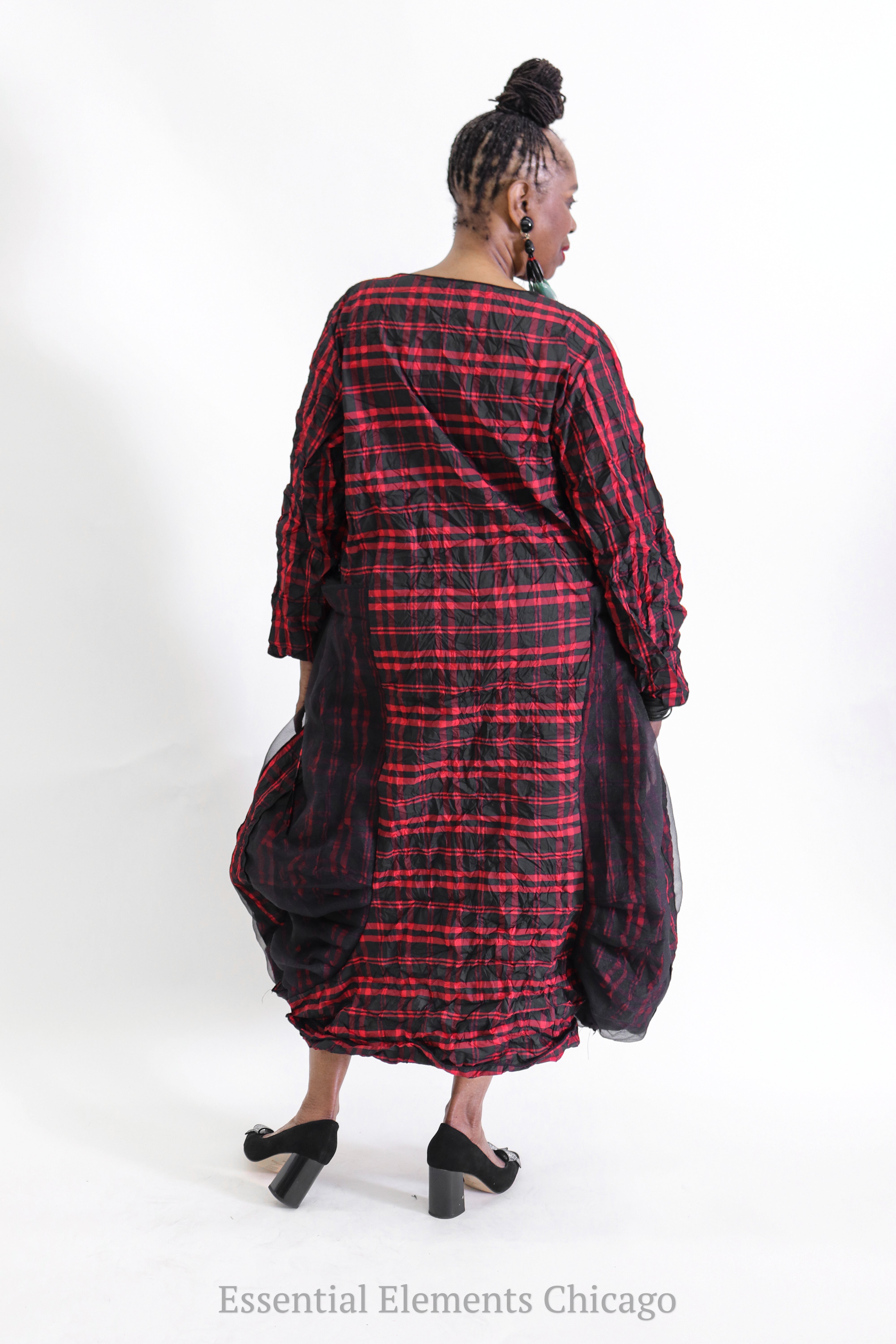 Heydari Plaid & Tulle Dress - Essential Elements Chicago