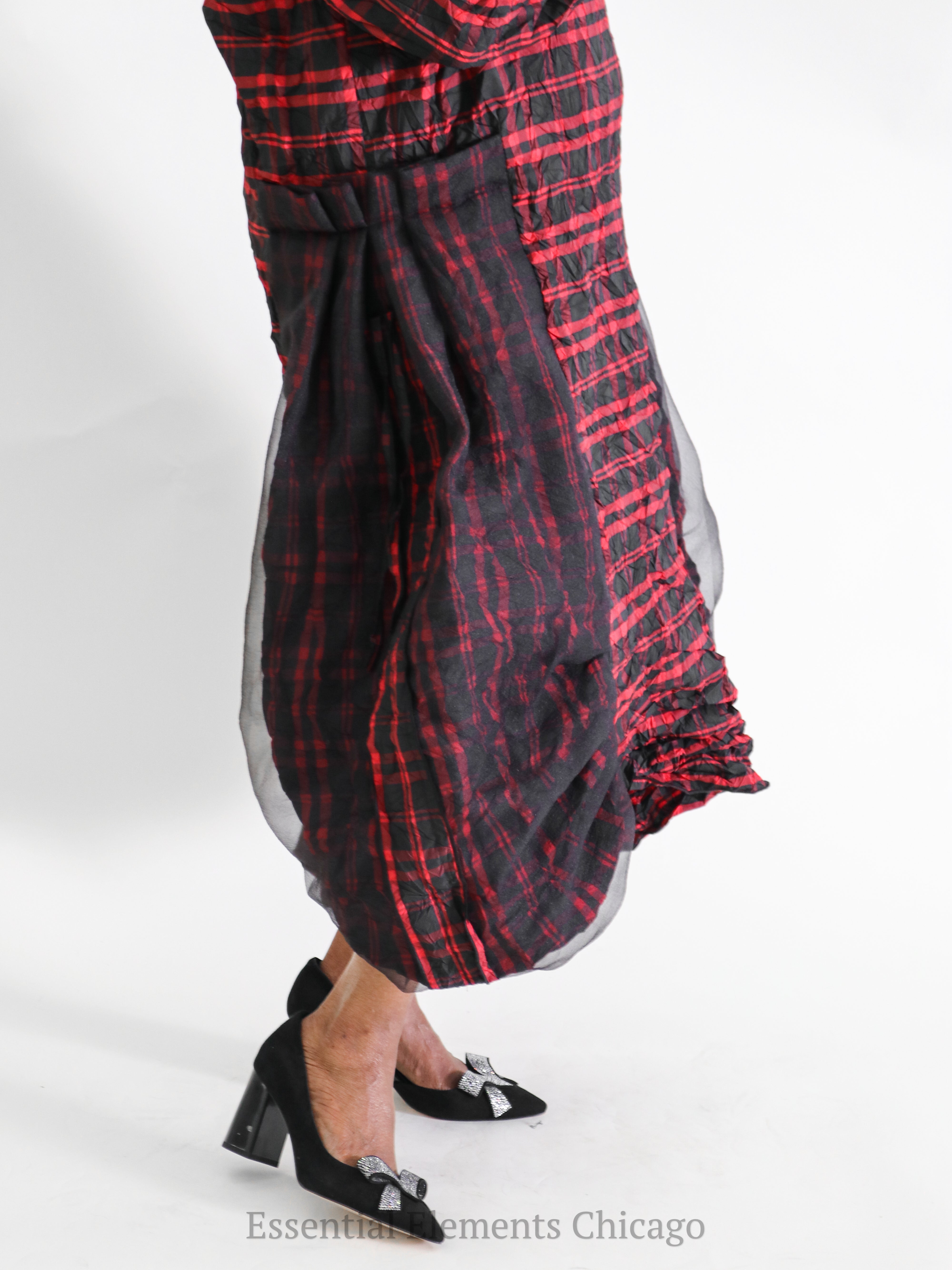 Heydari Plaid & Tulle Dress - Essential Elements Chicago