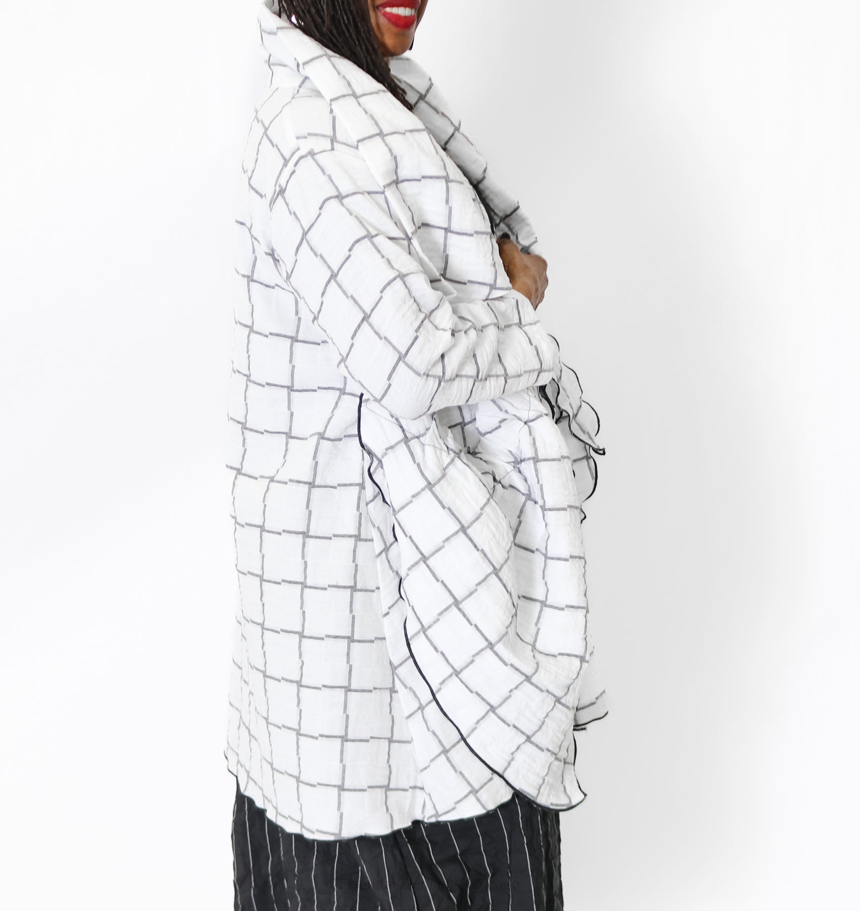 Heydari Robin Jacket, Grid - Essential Elements Chicago
