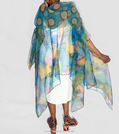 Heydari Sheer Abstract Tunic - Essential Elements Chicago