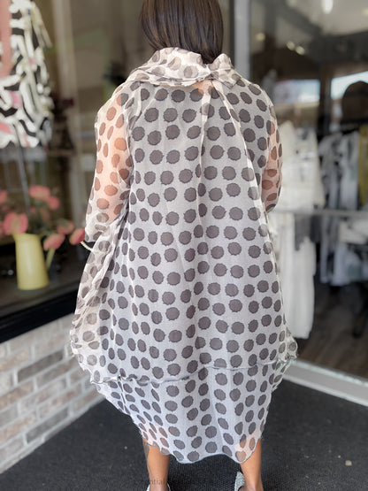 Heydari Sheer Dot Dress - Essential Elements Chicago