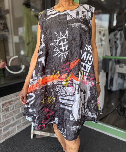 Heydari Short Graffiti Swing Tunic - Essential Elements Chicago