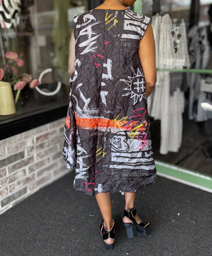 Heydari Short Graffiti Swing Tunic - Essential Elements Chicago
