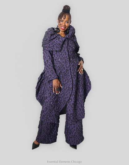 Heydari Textured Purple Jacket - Essential Elements Chicago