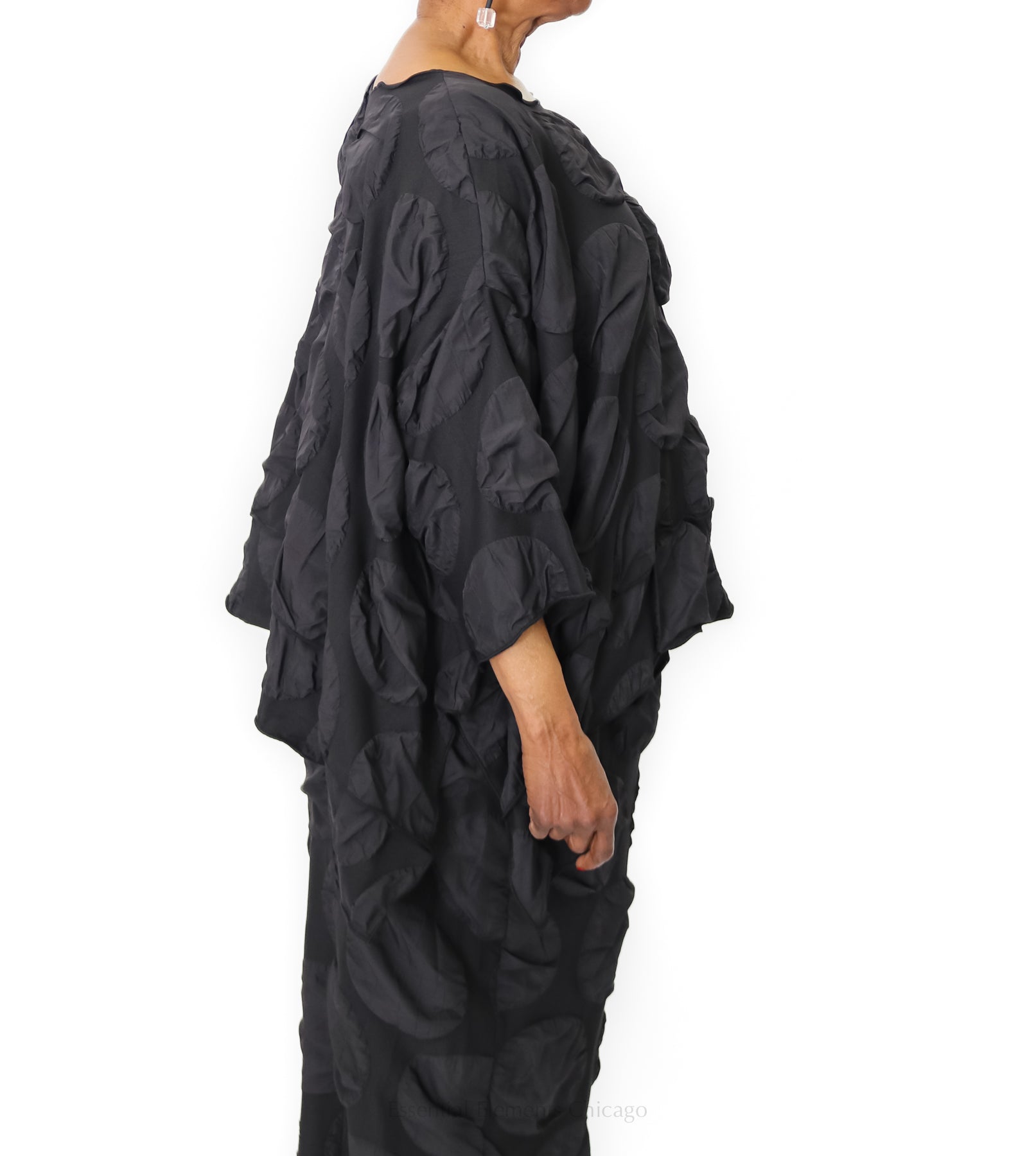 Heydari Textured Top, Black - Essential Elements Chicago