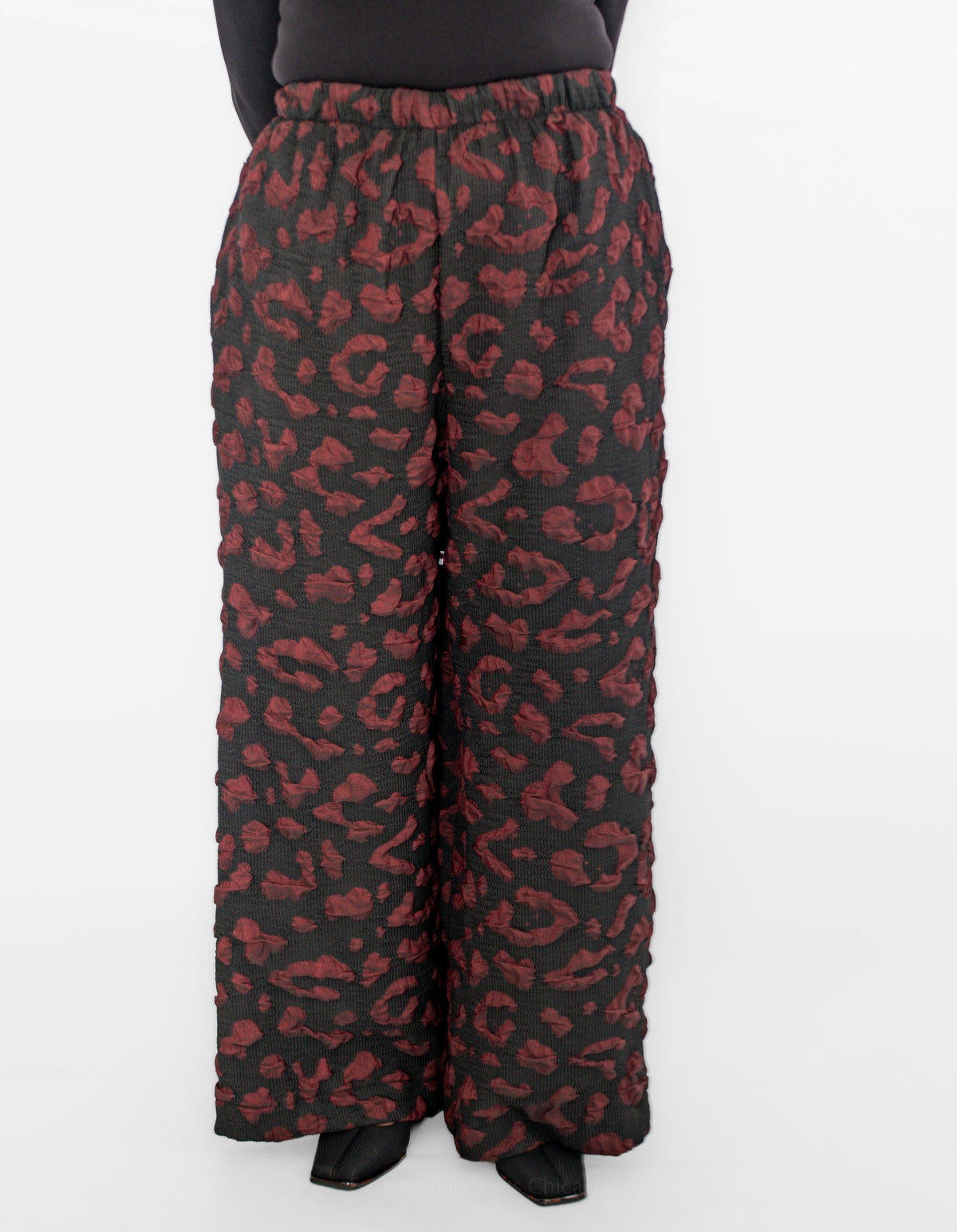 Heydari Textured Wide Leg Pant - Essential Elements Chicago