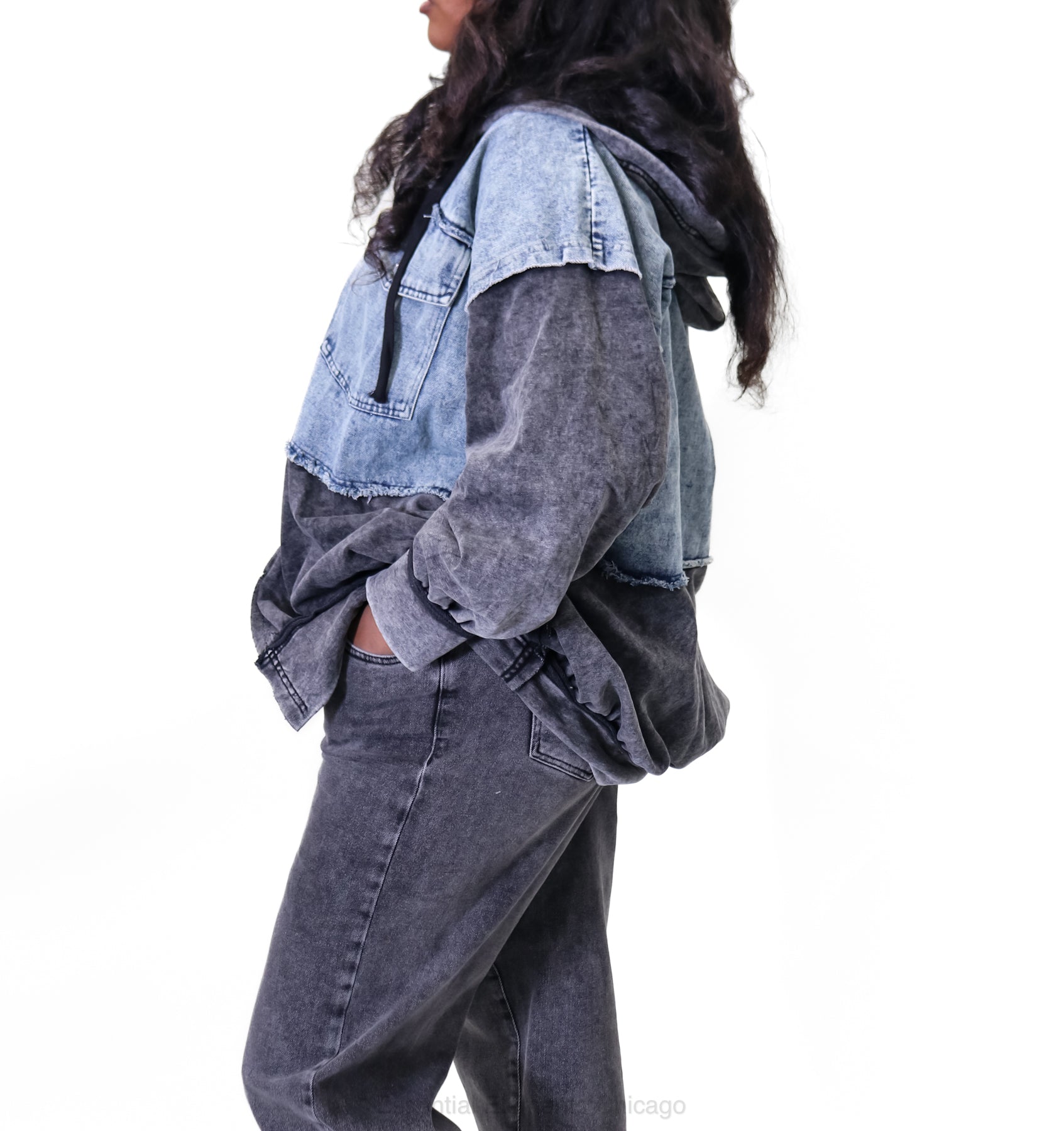 Hudson Double Denim Jacket - Essential Elements Chicago