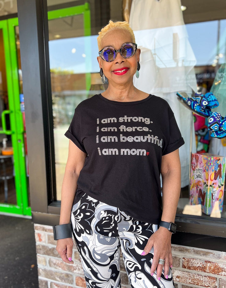 i am mom Bling Tee - Essential Elements Chicago