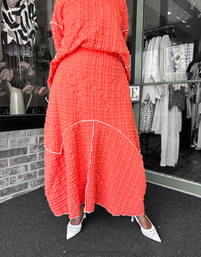 IC Collection Bubble Check Maxi Skirt - Essential Elements Chicago