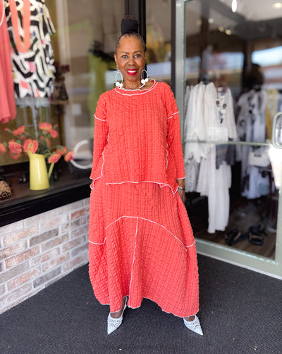 IC Collection Bubble Check Maxi Skirt - Essential Elements Chicago