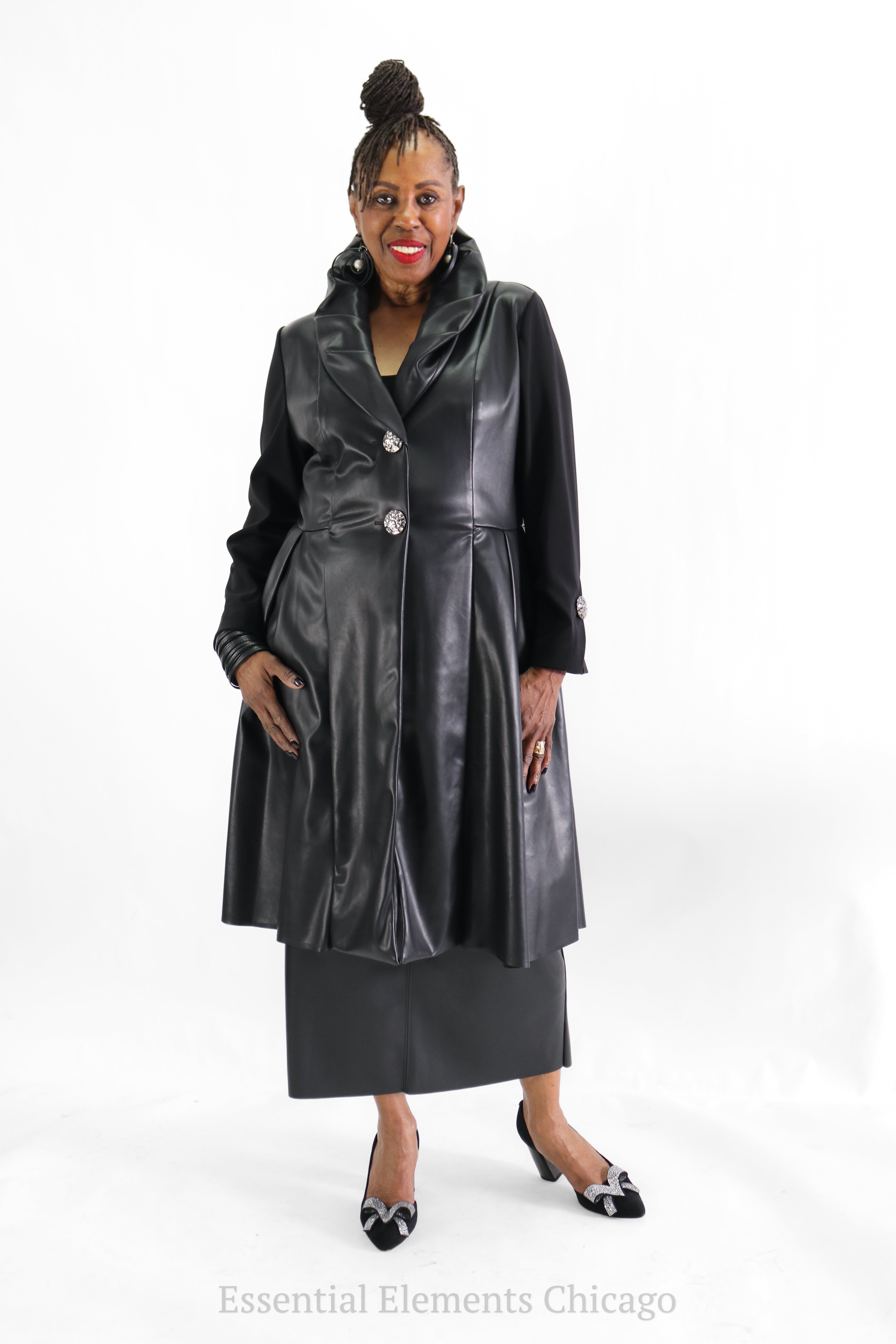 IC Collection Faux Leather Jacket - Essential Elements Chicago