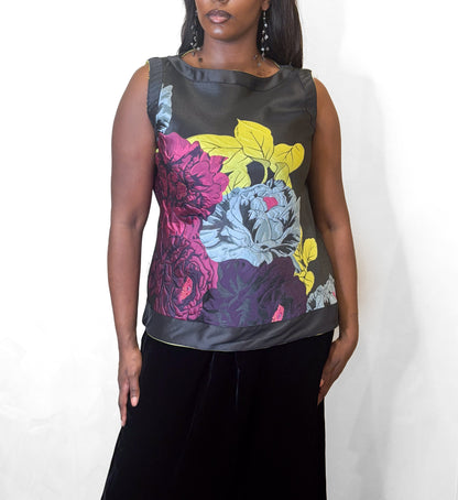 IC Collection Floral Reversible Top