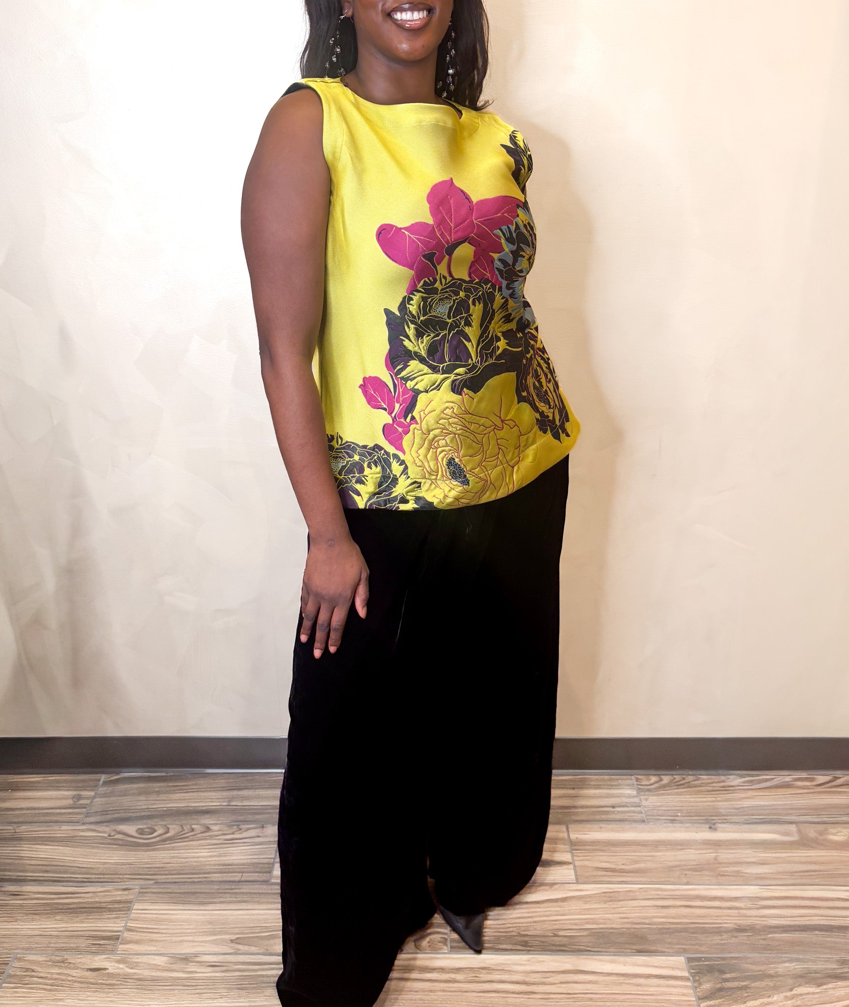 IC Collection Floral Reversible Top