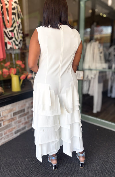 IC Collection Patch Jumpsuit, White - Essential Elements Chicago