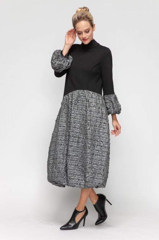 IC Collection Textured Midi Dress - Essential Elements Chicago