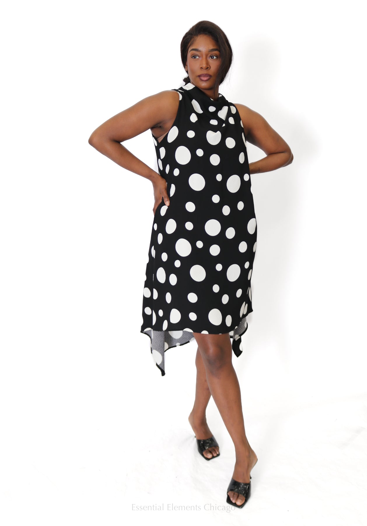 IC Collection White Dot Dress - Essential Elements Chicago