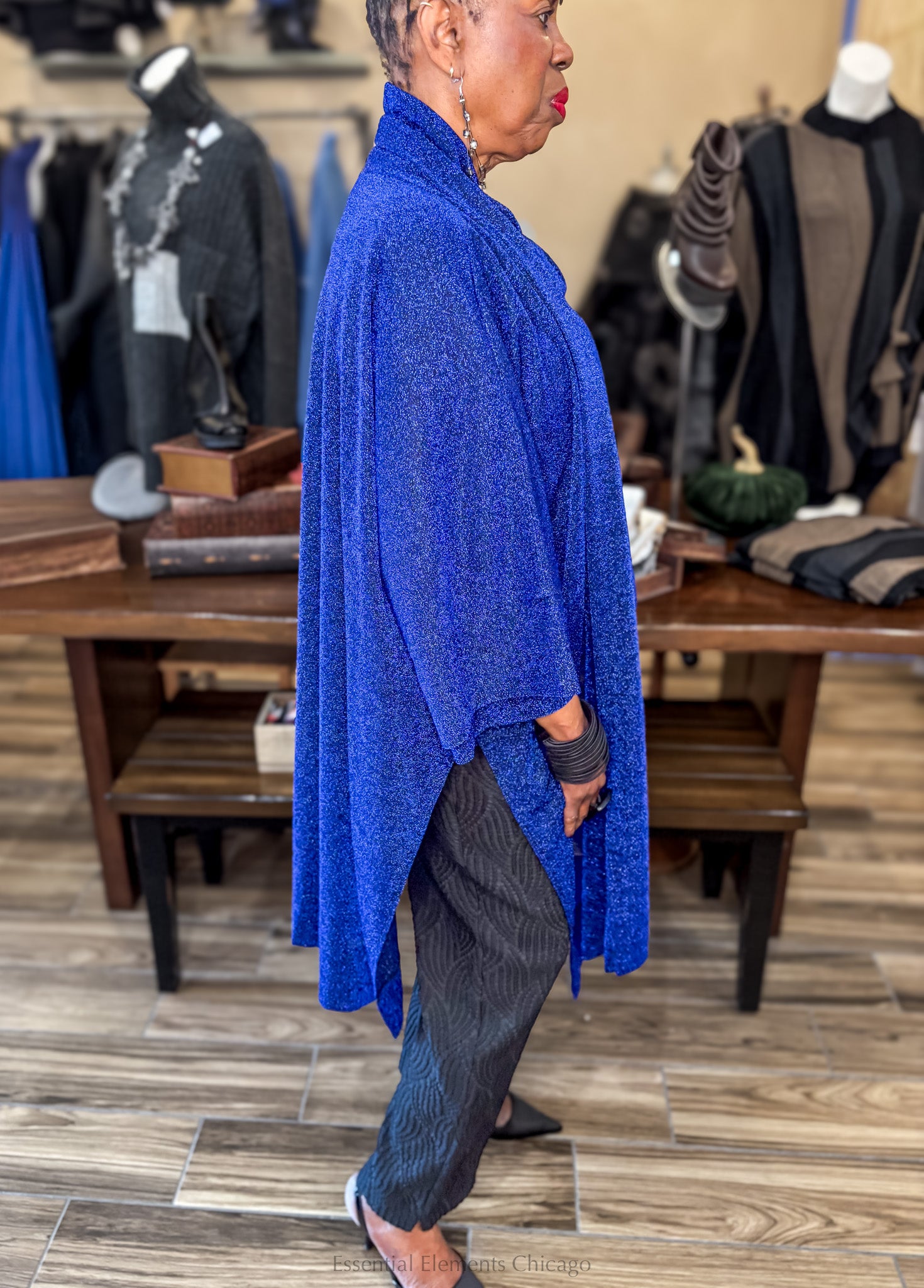 Igor Tao Open Tunic, Blue - Essential Elements Chicago