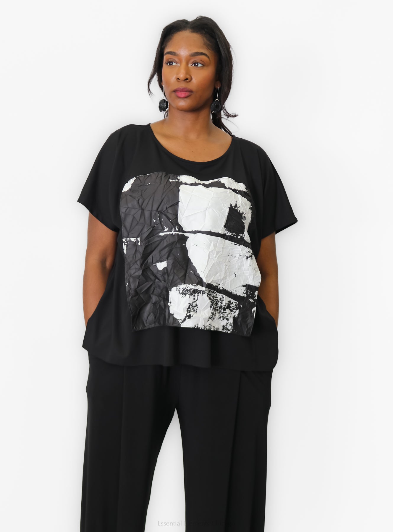 Igor The Edit Thea Top, Black - Essential Elements Chicago