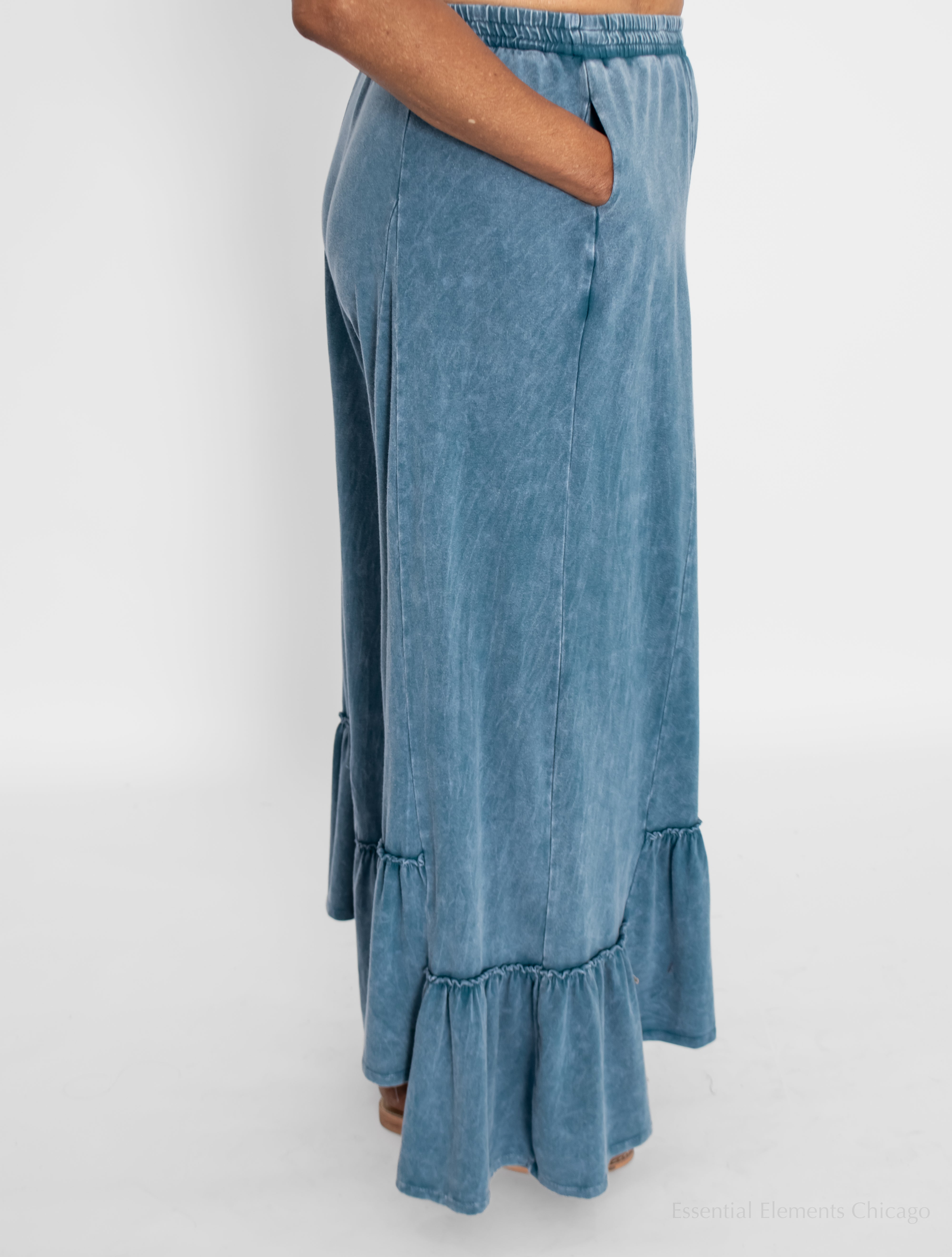 J Her Ruffle & Flow Set, Slate