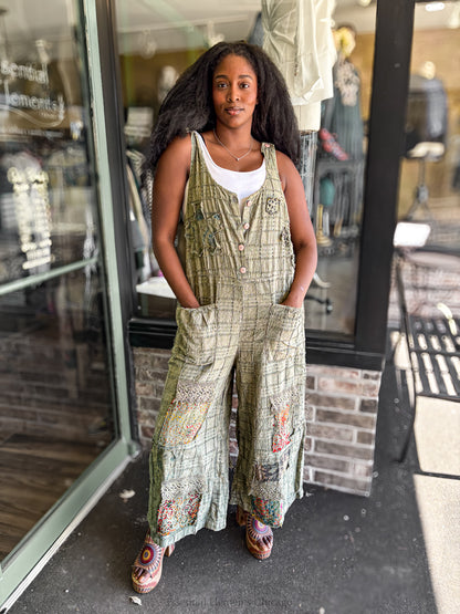 Jaded Gypsy Cobblestone Walks Overalls - Essential Elements Chicago