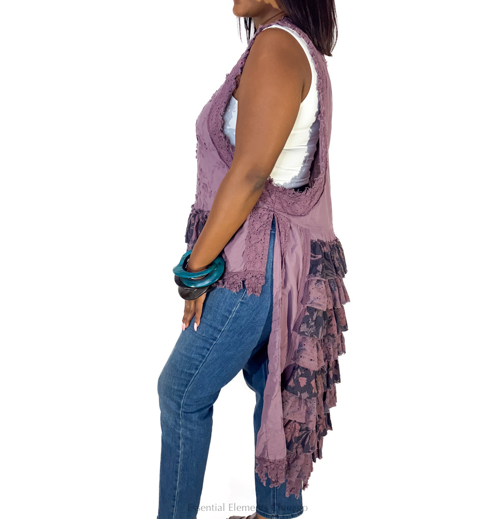 Jaded Gypsy Ruffle Up Hi-Lo Top