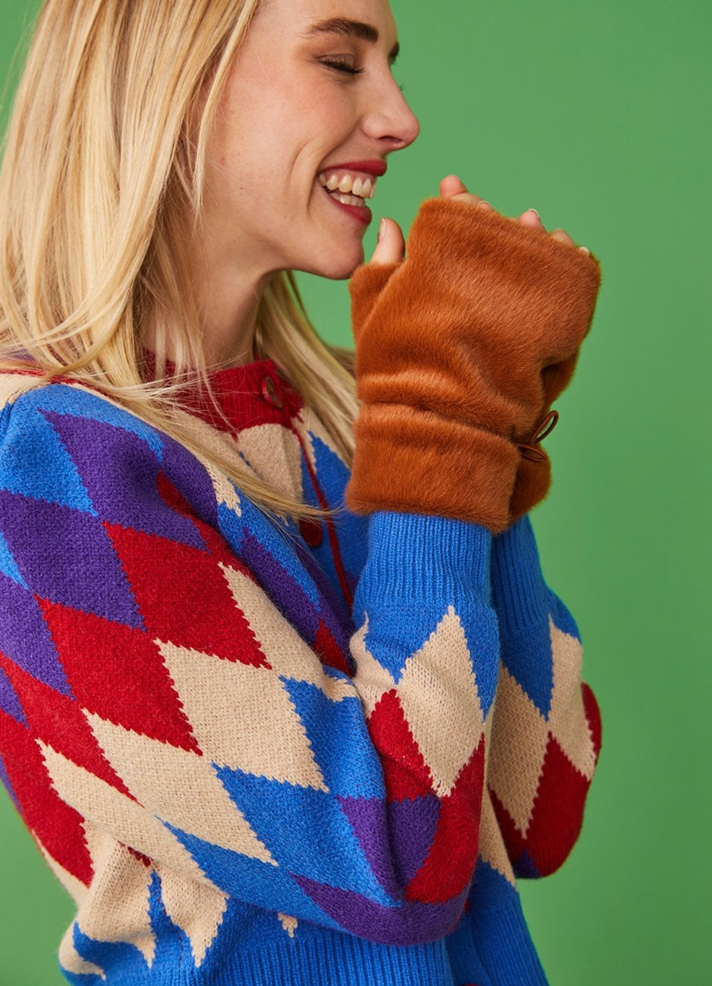 Jayley Faux Fur Fingerless Gloves - Essential Elements Chicago