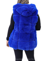 Jayley Hooded Faux Fur Vest - Essential Elements Chicago