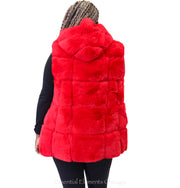 Jayley Hooded Faux Fur Vest - Essential Elements Chicago