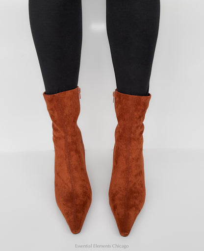 Jeffrey Campbell Beth Ann Wedge Boot, Rust - Essential Elements Chicago