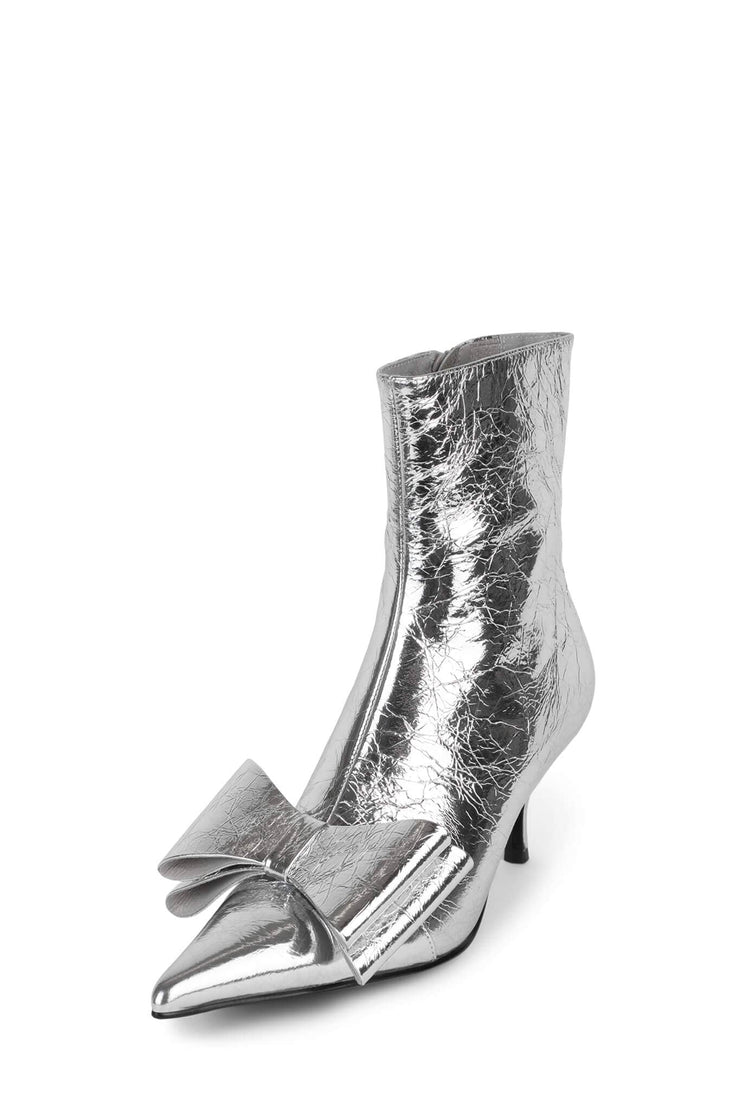 Jeffrey Campbell Bow Tie Boots, Silver - Essential Elements Chicago