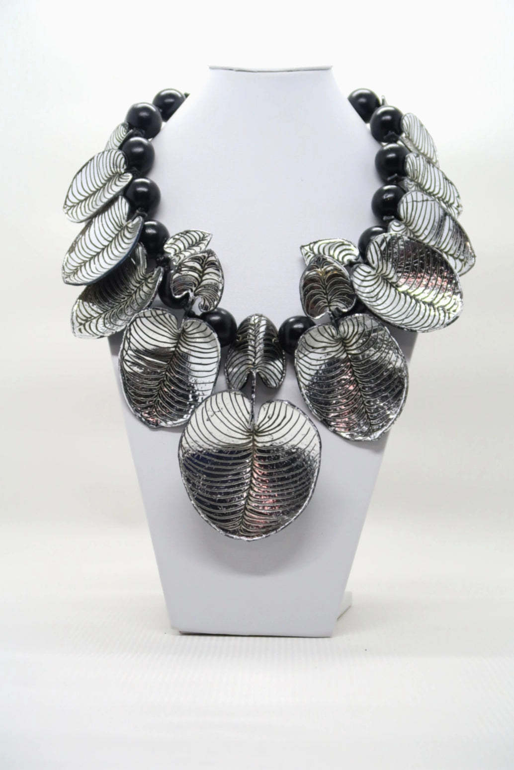 Jianhui Coccoloba Leaf Necklace, Silver - Essential Elements Chicago